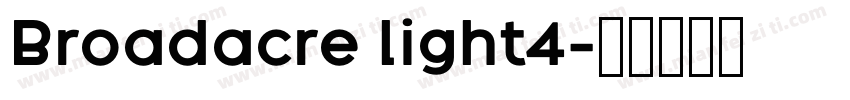 Broadacre light4字体转换